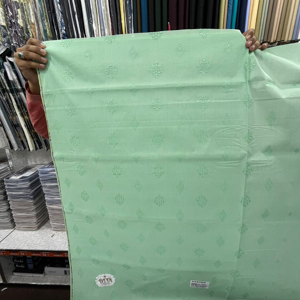 Cotton chicken Embroidery By G Dot Fabric