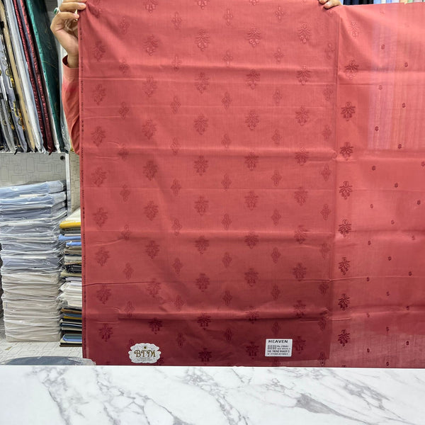 Cotton chicken Embroidery By G Dot Fabric